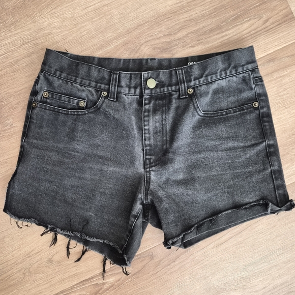 Saint Laurent Charcoal Jean Shorts 28